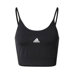 ADIDAS PERFORMANCE Sportovní podprsenka  černá / bílá