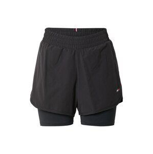Tommy Sport Sportovní kalhoty  černá / bílá / ohnivá červená / námořnická modř
