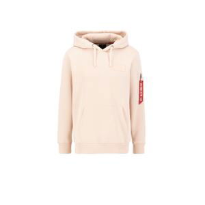 ALPHA INDUSTRIES Mikina  broskvová / červená / bílá