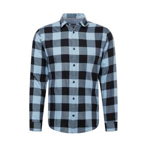 JACK & JONES Košile 'EGINGHAM'  světlemodrá / šedý melír / černá