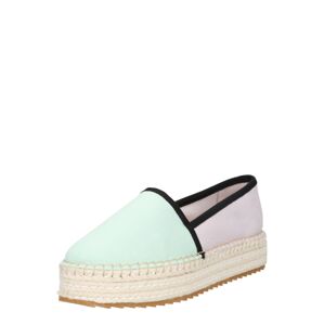 Tommy Jeans Espadrilky  mátová / šeříková / černá