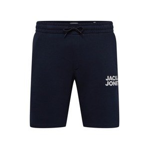 Jack & Jones Plus Kalhoty  námořnická modř / bílá