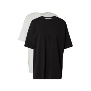 NU-IN Oversized tričko  šedá / černá