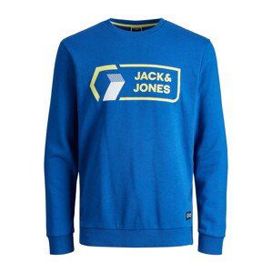 JACK & JONES Mikina 'Logan'  námořnická modř / královská modrá / pastelově žlutá / černá / bílá