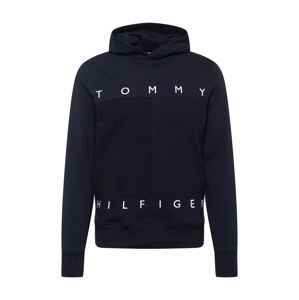 TOMMY HILFIGER Mikina  bílá / ohnivá červená / námořnická modř