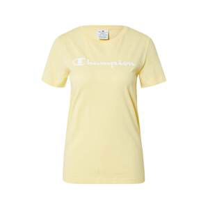 Champion Authentic Athletic Apparel Tričko  pastelově žlutá / bílá