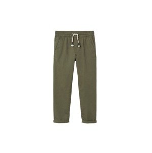 MANGO KIDS Kalhoty 'Franky'  khaki / černá / bílá