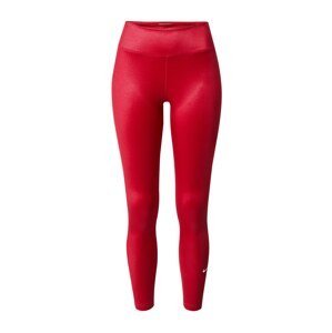 NIKE Sportovní kalhoty  červená / bílá
