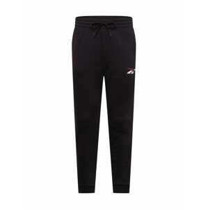 Reebok Sport Sportovní kalhoty 'Vector'  černá / tmavě červená / bílá