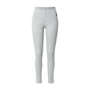 ADIDAS SPORTSWEAR Sportovní kalhoty  šedý melír / bílá