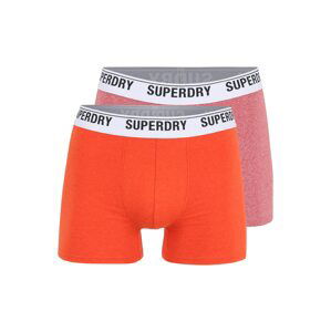 Superdry Boxerky  oranžová / červený melír / černá / bílá