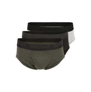 Superdry Slipy  šedá / zelená / černá