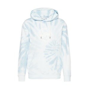 QUIKSILVER Sportovní mikina 'SALTY TIE DYE'  světlemodrá / bílá