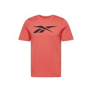 Reebok Sport Funkční tričko 'Vector'  černá / pastelově červená