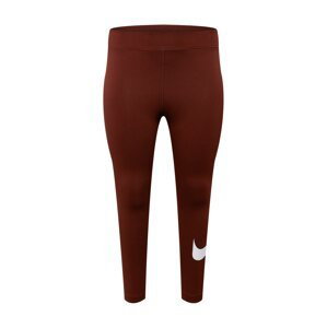 Nike Sportswear Legíny 'Essential'  červená / bílá