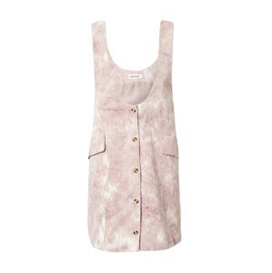 Tally Weijl Letní šaty  pastelově růžová / bílá