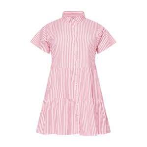 Cotton On Curve Košilové šaty 'NIKKI'  pink / bílá