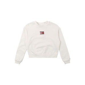 TOMMY HILFIGER Mikina  bílá / červená / černá