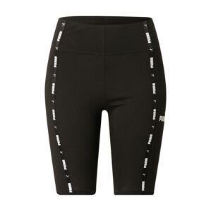 PUMA Sportovní kalhoty 'Power 9'  černá / bílá