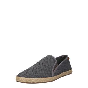 TOM TAILOR Espadrilky  hnědá / čedičová šedá / stříbrná