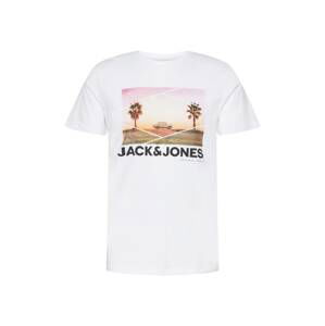 JACK & JONES Tričko 'Billboard'  mix barev / bílá