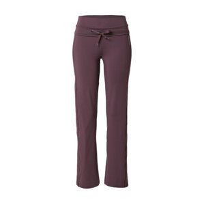 ESPRIT SPORT Sportovní kalhoty  tmavě fialová / bílá