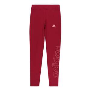 ADIDAS SPORTSWEAR Sportovní kalhoty 'Lin'  burgundská červeň / bílá