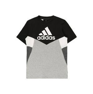 ADIDAS PERFORMANCE Funkční tričko  černá / šedý melír / tmavě šedá / bílá
