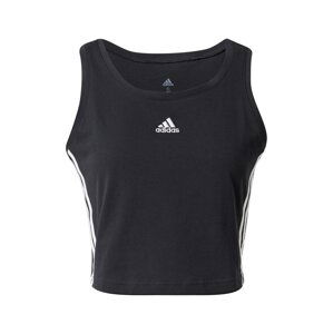 ADIDAS PERFORMANCE Sportovní top  černá / bílá