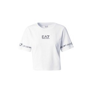 EA7 Emporio Armani Tričko  bílá / námořnická modř