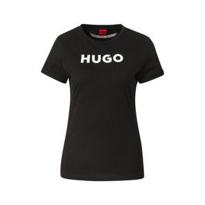 HUGO Tričko 'The HUGO Tee'  černá / bílá