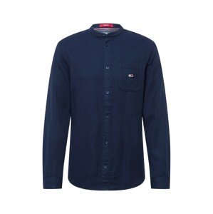 Tommy Jeans Košile 'SOLID MAO'  námořnická modř / červená / bílá