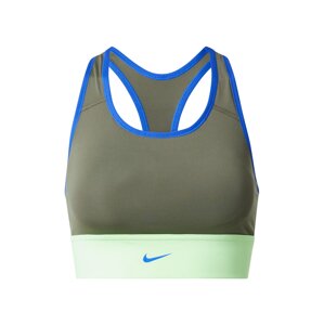 NIKE Sportovní podprsenka  modrá / limetková / olivová