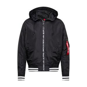 ALPHA INDUSTRIES Přechodná bunda  bílá / černá