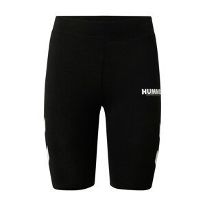 Hummel Sportovní kalhoty 'LEGACY'  černá / bílá