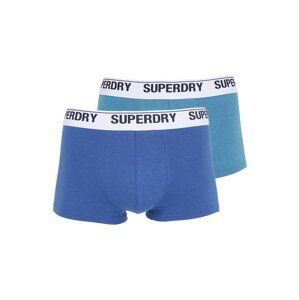 Superdry Boxerky  modrá / světlemodrá / černá / bílá