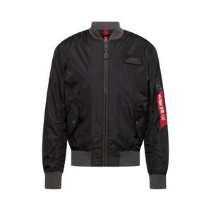 ALPHA INDUSTRIES Přechodná bunda  šedá / černá