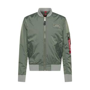 ALPHA INDUSTRIES Přechodná bunda  khaki / červená / černá