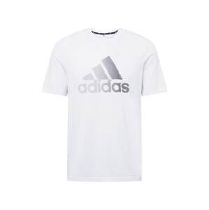 ADIDAS PERFORMANCE Funkční tričko  bílá / stříbrná