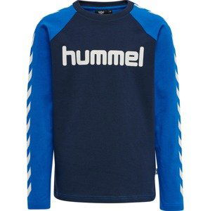 Hummel Tričko 'BOYS'  modrá / tmavě modrá / bílá