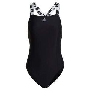 ADIDAS PERFORMANCE Sportovní plavky  černá / bílá