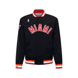 Mitchell & Ness Přechodná bunda  černá / bílá / červená