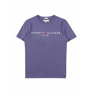 TOMMY HILFIGER Tričko  bílá / ohnivá červená / fialová / námořnická modř