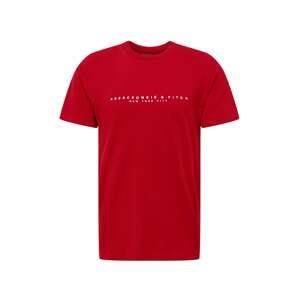 Abercrombie & Fitch Tričko  červená / bílá