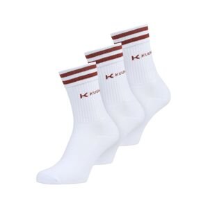 KUUNO Ponožky  červená / bílá