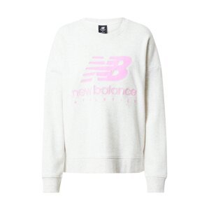 new balance Sweatshirt  bílá / světle růžová