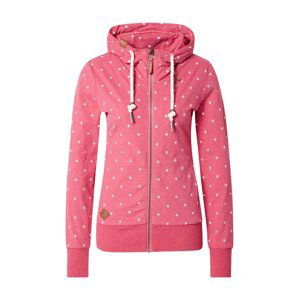 Ragwear Mikina s kapucí  pink / bílá