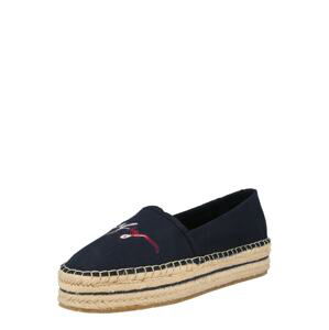 TOMMY HILFIGER Espadrilky  béžová / tmavě modrá / červená