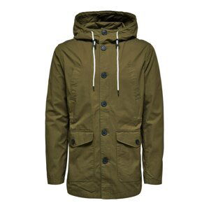 SELECTED HOMME Přechodová parka  khaki