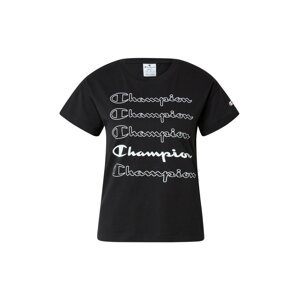 Champion Authentic Athletic Apparel Tričko  černá / bílá